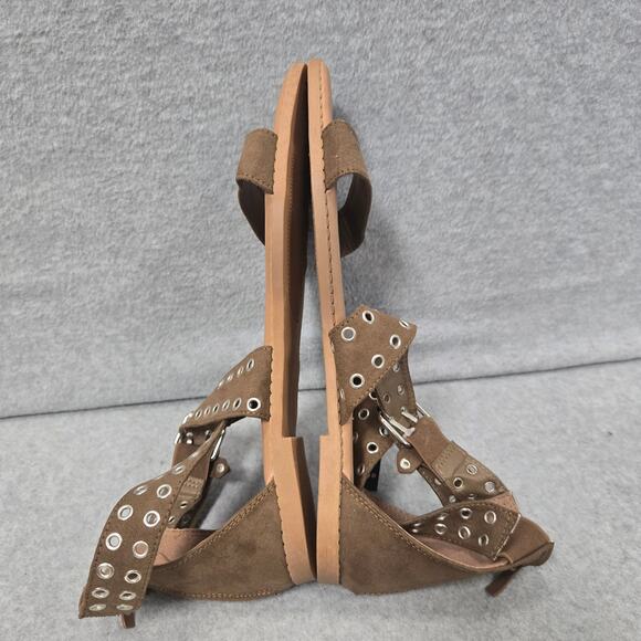 NEW Torrid Brown Extra Wide Eyelet Gladiator Sandals Size 11WW - Picture 7 of 10
